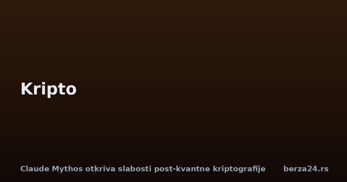 Claude Mythos otkriva slabosti post-kvantne kriptografije