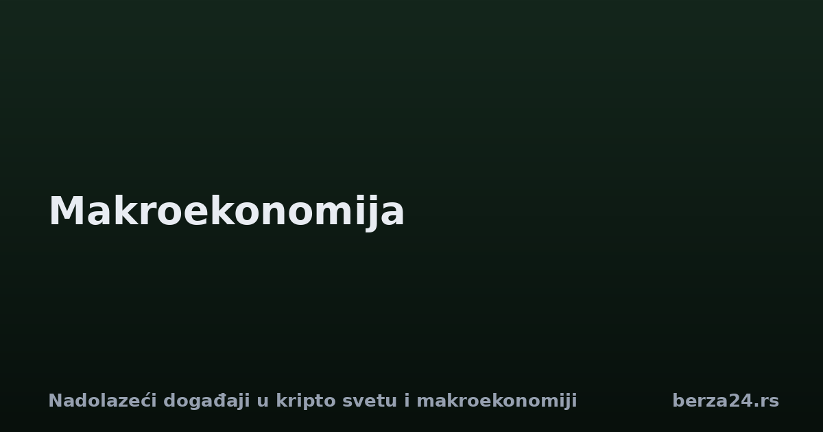 Nadolazeći događaji u kripto svetu i makroekonomiji