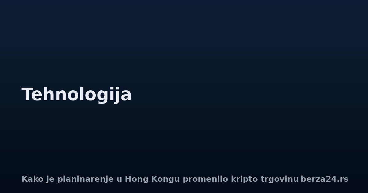 Kako je planinarenje u Hong Kongu promenilo kripto trgovinu